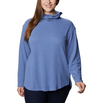 Columbia Sweater Dames, Pine Street Split Cowl Neck Plus Size Blauw, 53RDMNALK